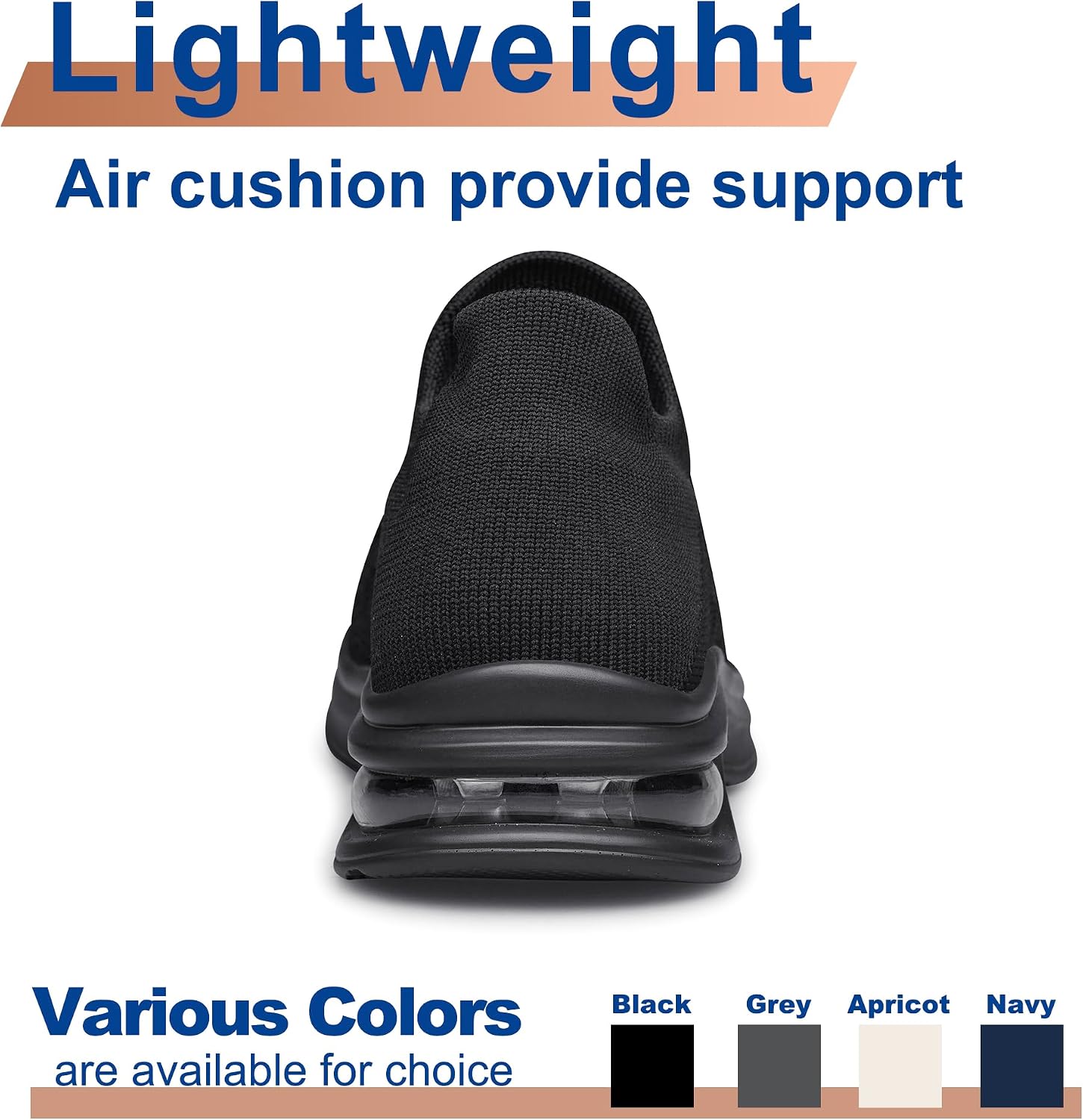 Mens Walking Shoes Slip on Lightweight Running Shoes Workout Athletic Tennis Shoes Gym Sneakers - Image 6
