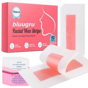 40PCS Facial Wax Strips, Face Waxing Kit for Women