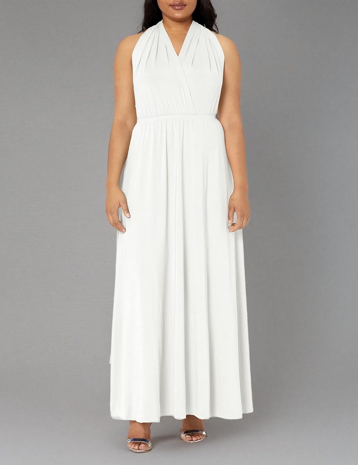 Womens Transformer Evening Dress Maxi Cocktail Wrap Convertible Multi Way Floor Long Formal Gown - Image 7