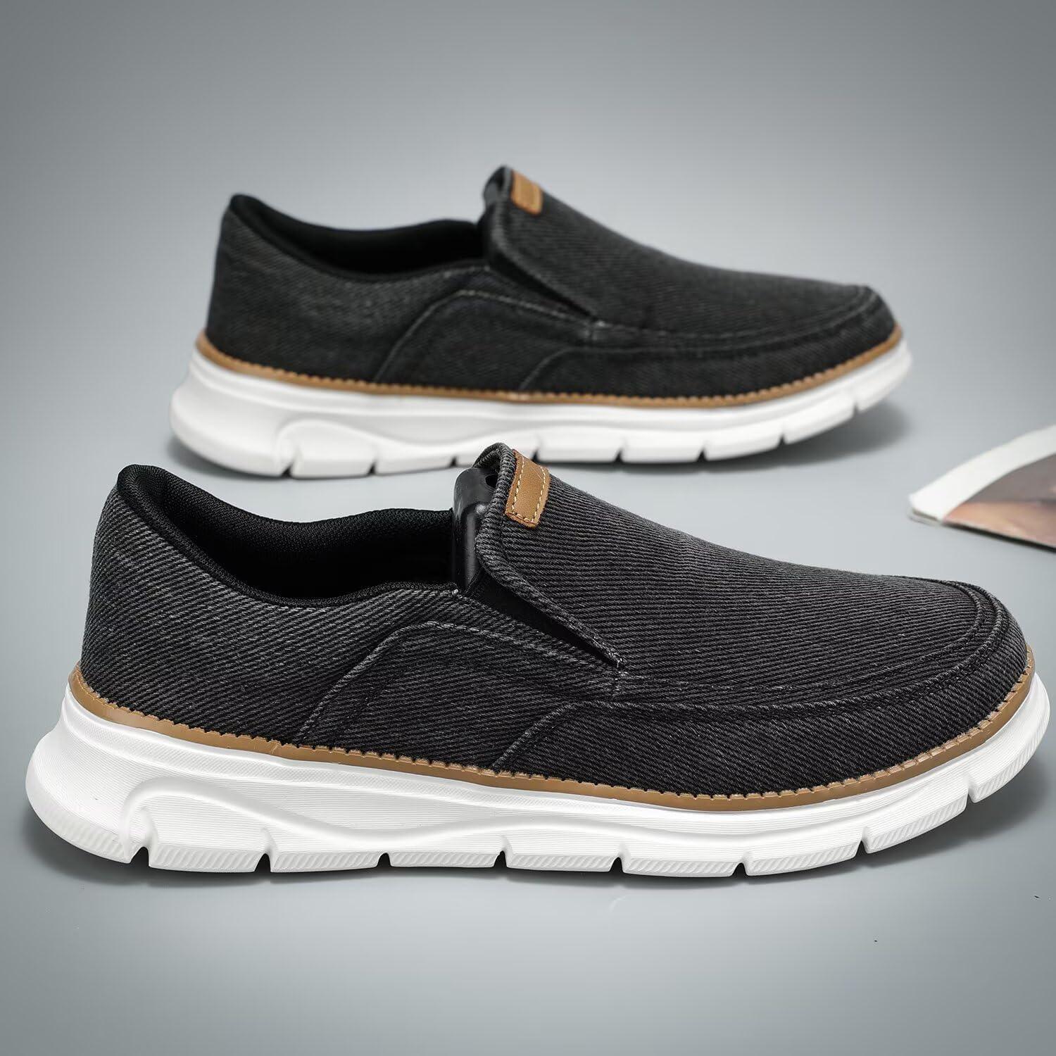 Mens Slip in Loafers Boat Slip On Casual Shoes Fashion Walking Dress Sneakers Work Lightweight Oxfords Soft Sole - Image 3