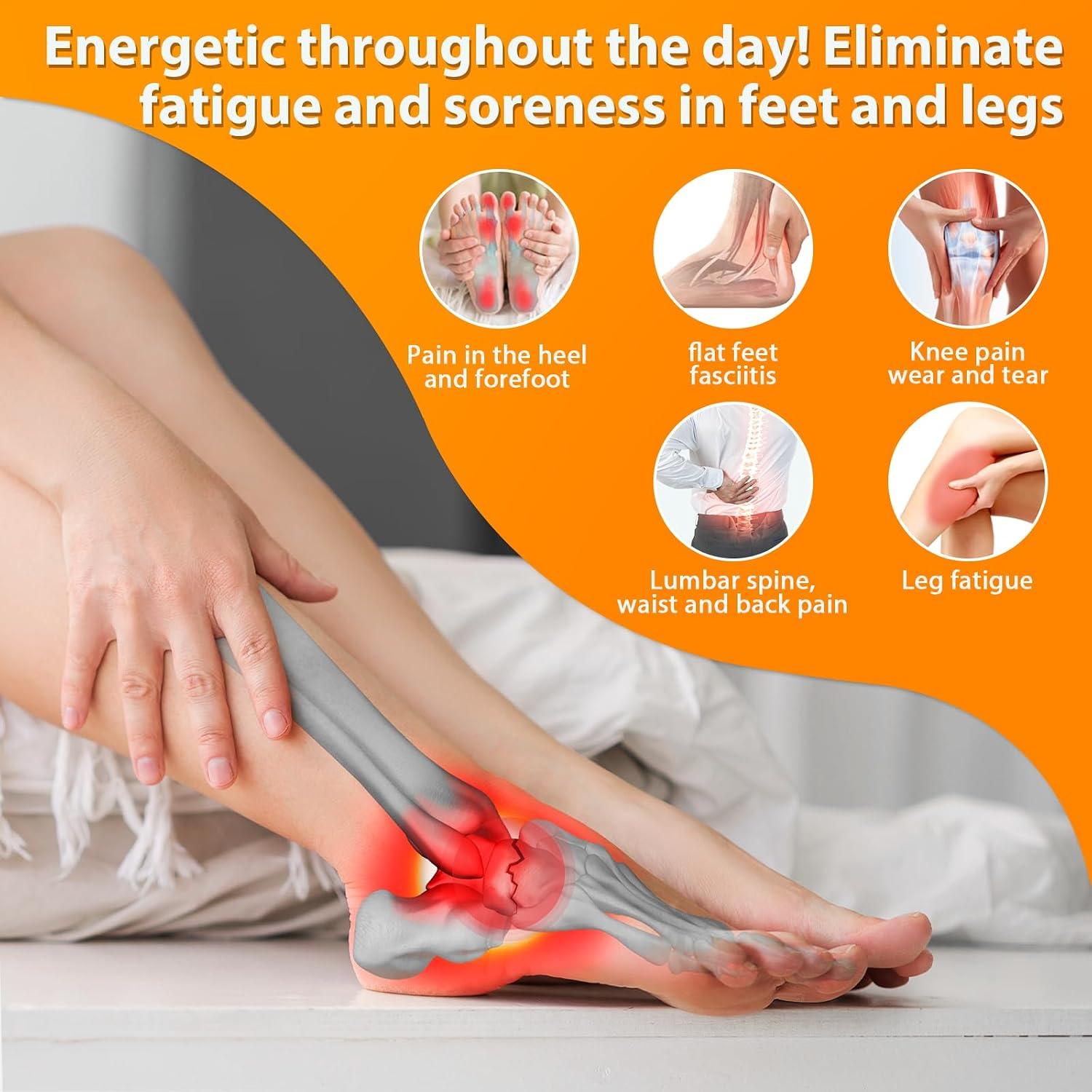 Work Boot Insoles for Standing All Day, High Arch Support Orthotic Shoe Inserts Relief Plantar Fasciitis, Flat Feet, Achilles Tendonitis - Women Men Walk Cloud Step Gel Insoles - L(Men's 9.5-10.5) - Image 4