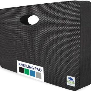 RUGGED RHINO Extra Thick Foam Kneeling Pad for Gardening, Black