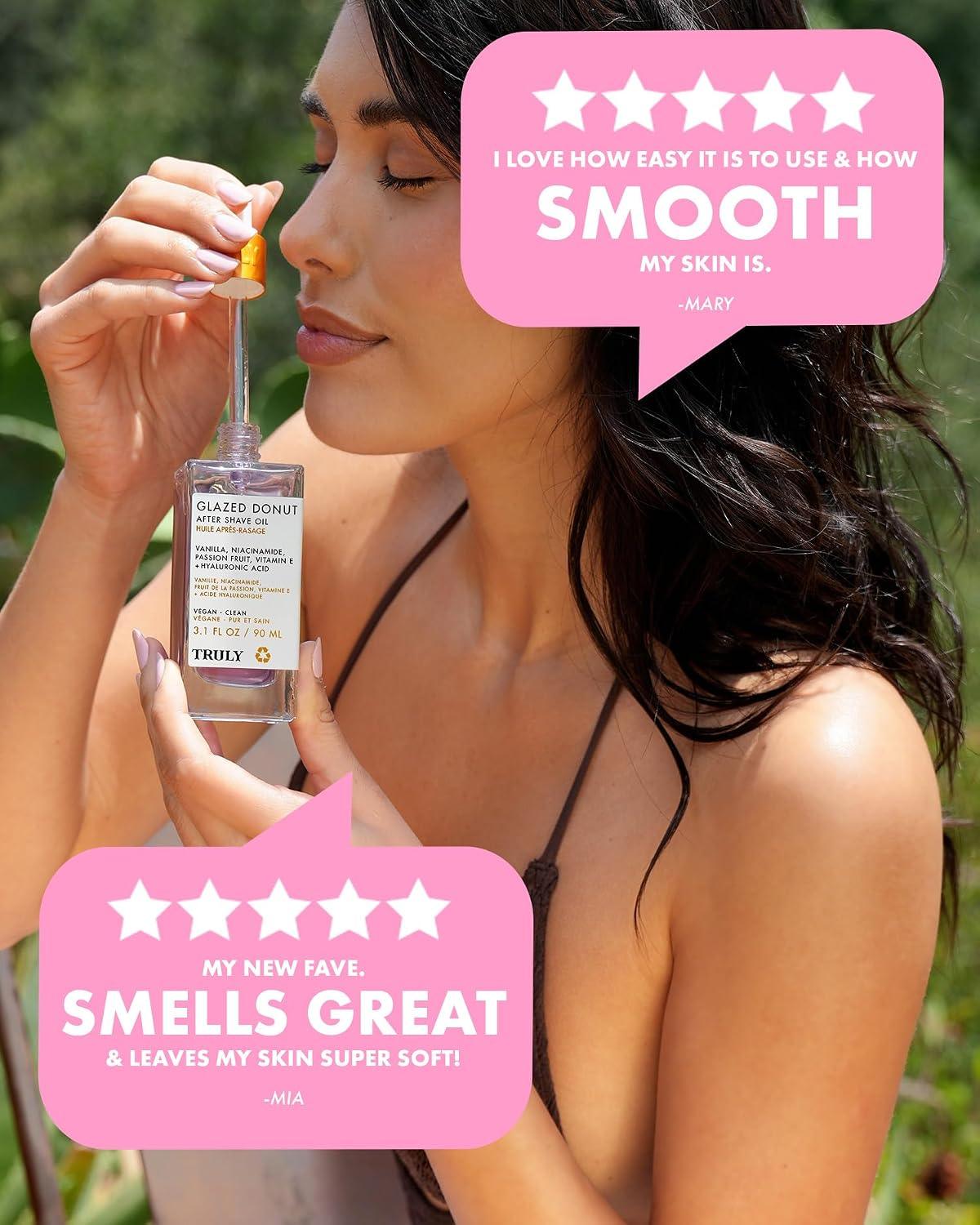 Truly Beauty Luxury After Shave Oil | Soothing Treatment for Sensitive Skin | Hyaluronic Acid & Niacinamide | Women's Hydrating Post-Shave Oil for Ingrown Hairs | Bikini Line, Underarms & Legs - Image 5
