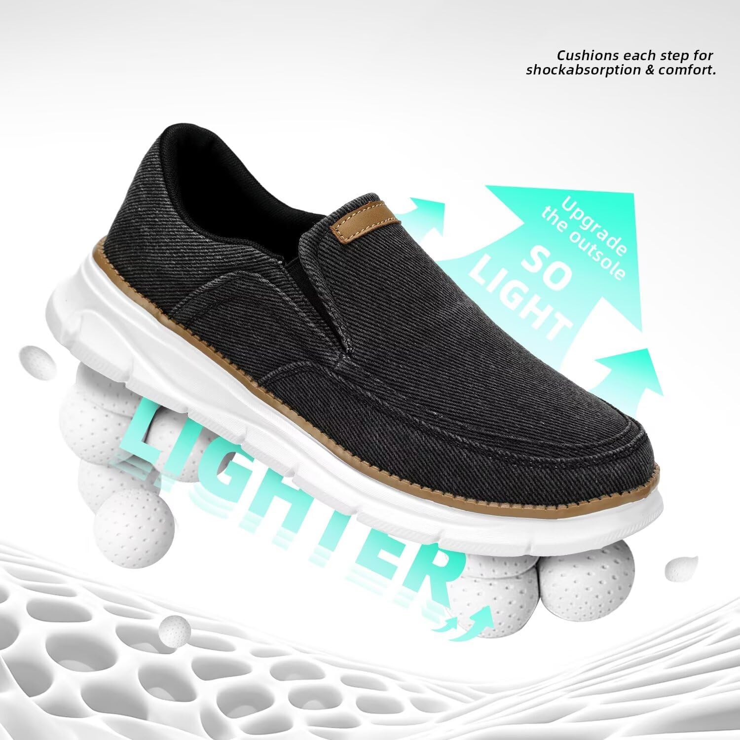 Mens Slip in Loafers Boat Slip On Casual Shoes Fashion Walking Dress Sneakers Work Lightweight Oxfords Soft Sole - Image 6