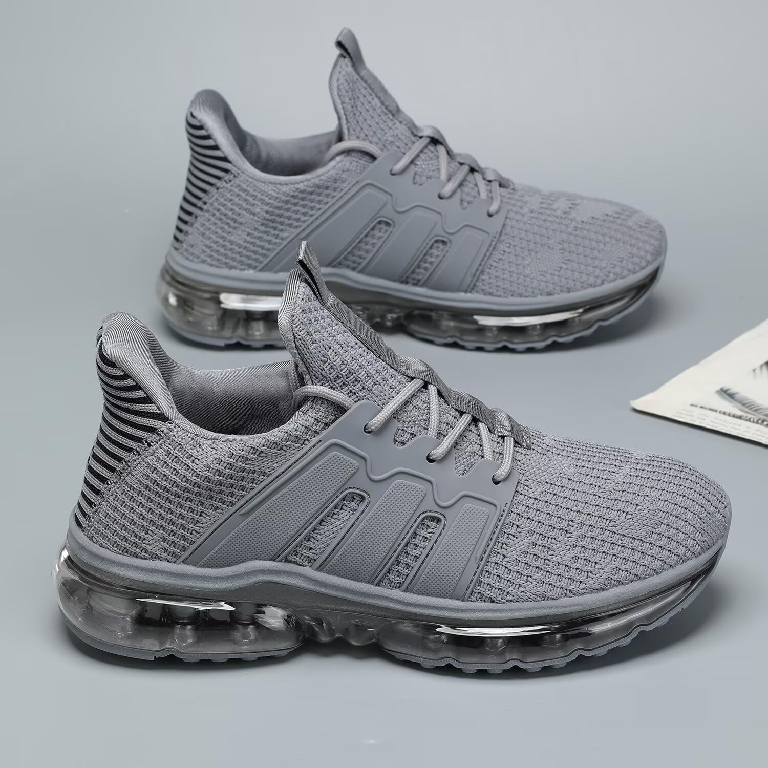 Wrezatro Men's Air Cushion Walking Shoes, Breathable Mesh Non Slip Comfort Sneakers for Work Casual Running Gym - Image 7
