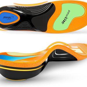 Plantar Fasciitis Insoles Shoe Inserts for Men Women, Arch Support Orthotics Inserts, 240lbs Heavy Duty Work Boot Insoles for Men Women, Relief Flat Feet, Metatarsalgia, Standing All Day - XL