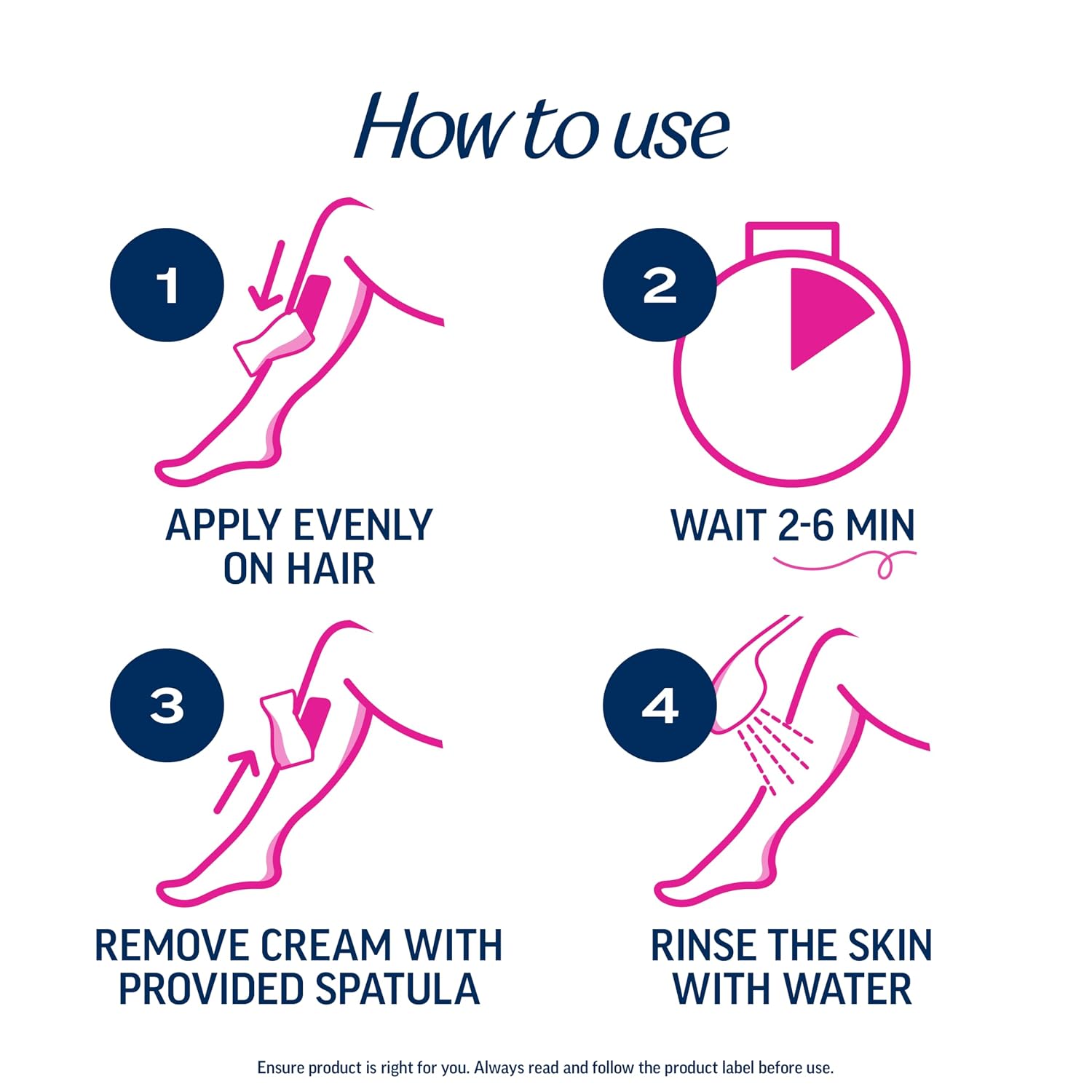 VEET Professional 2 Minute Cream for All Skin Types with Shea Butter, Effective Full Bikini & Pubic Hair Removal, Dermatologically Tested, 13.5 FL OZ Bottle w/Spatula - Image 5