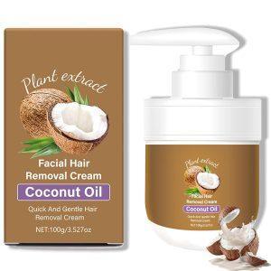Coconut Oil Facial Hair Removal Cream, Coconut Hair Removal Cream for Women