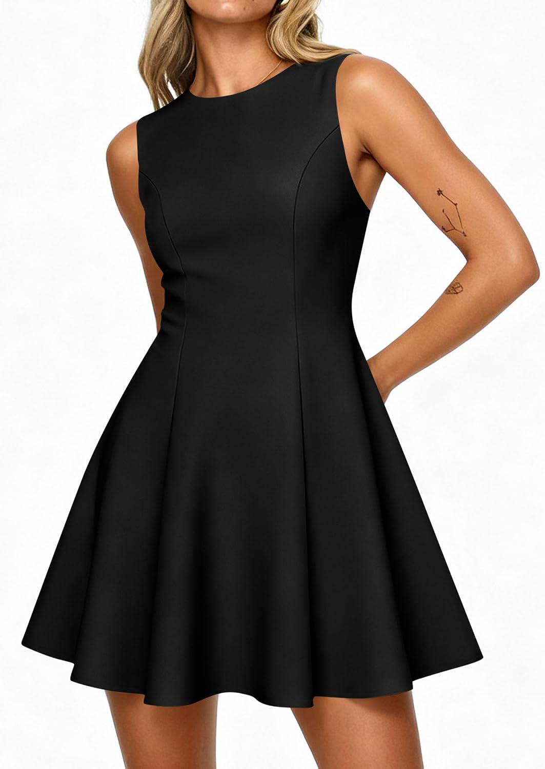 PRETTYGARDEN Women's Formal Boat Neck A Line Mini Dress | Cocktail Wedding Guest Dresses, Fit & Flare, Elegant Classy, Graduation Party, Date Night Outfits, Business Casual Work Wear - Image 6