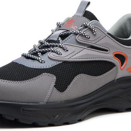 Steel Toe Shoes for Men,Lightweight Industrial Work Safety Sneaker | Comfort Cushioning EVA Sole,Durable for Warehouse Work, Breathable Puncture Resistant Tennis Footwear for All-Day Standing