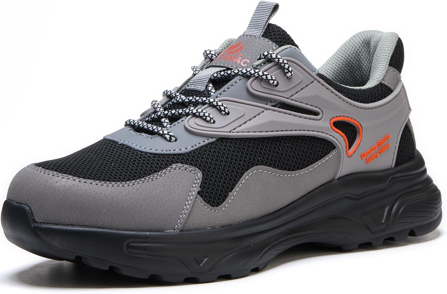 Steel Toe Shoes for Men,Lightweight Industrial Work Safety Sneaker | Comfort Cushioning EVA Sole,Durable for Warehouse Work, Breathable Puncture Resistant Tennis Footwear for All-Day Standing