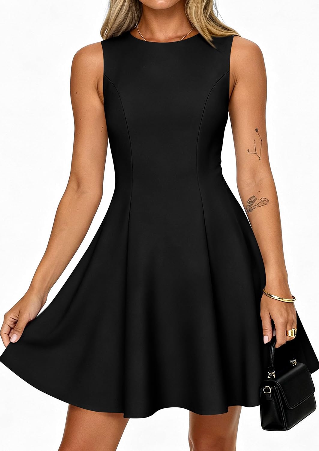 PRETTYGARDEN Women's Formal Boat Neck A Line Mini Dress | Cocktail Wedding Guest Dresses, Fit & Flare, Elegant Classy, Graduation Party, Date Night Outfits, Business Casual Work Wear - Image 8
