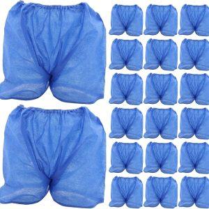 24pcs Disposable Men Hair Removal Underwear Blue Non Woven Breathable Briefs for Spa and Salon Use, Saves Time Comfortable Fit Suitable for Waxing and Travel