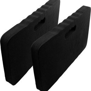 2pcs Premium Thick Kneeling Pad，Knee Pads for Gardening 18x11 Inch Gardening Tools Outdoor Cushions,Gardening Gifts for Women&Baby Bath Essentials (EVA-Soft, Black)