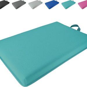Bath Kneeler Pad, Extra Thick Kneeling Pad, Garden Kneeling Pad for Knee, Water Resistant Soft Memory Foam Cushioning for Workout, Yoga, Bathing, Physical Therapy, Prayer Pillow, Cyan