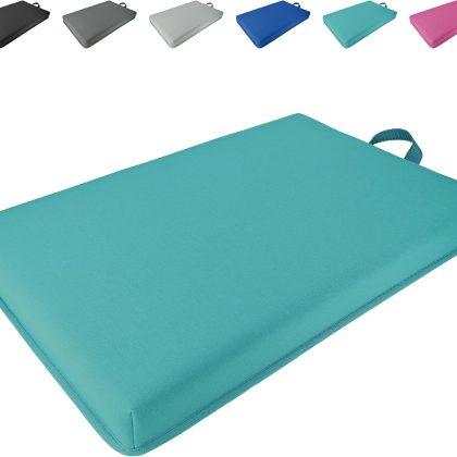 Bath Kneeler Pad, Extra Thick Kneeling Pad, Garden Kneeling Pad for Knee, Water Resistant Soft Memory Foam Cushioning for Workout, Yoga, Bathing, Physical Therapy, Prayer Pillow, Cyan