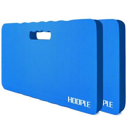 HOOPLE 2 Pack Extra Thick Kneeling Pad, Large Foam Kneeling Cushion for Gardening, Bathing, Exercise, Yoga & Garage Work, Waterproof Comfort Knee Mat, Durable Outdoor Garden Kneeler 17.5 x 11 x 1 Inch