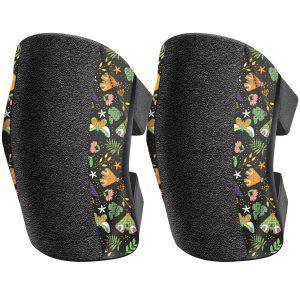Garden Knee Pads for Women, Lightweight Waterproof KneePads for Gardening, Anti Slip Leather Foam Padding Kneeling Pads for Flooring and Carpet Cleaning, House work, Gardening Maintain, Knee Protector, Butterfly