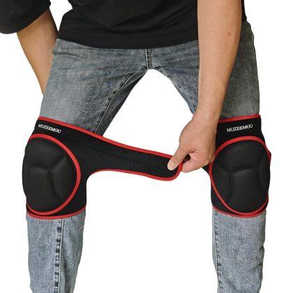 Knee Pads for Gardening,Flooring – Thick EVA Foam Cushion, Non-Slip Silicone & Adjustable Straps (S/M/L), Breathable Unisex Garden Kneeling Pad with Extended Comfort
