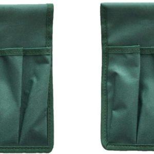 2pc Garden Kneeler Seat Tool Bag, Oxford Cloth Multi-pocket Organizer