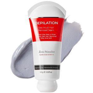 Painless Hair Removal Cream - Soothing Depilatory for Unwanted Body and Facial Hair, Suitable for Men and Women of All Skin Types