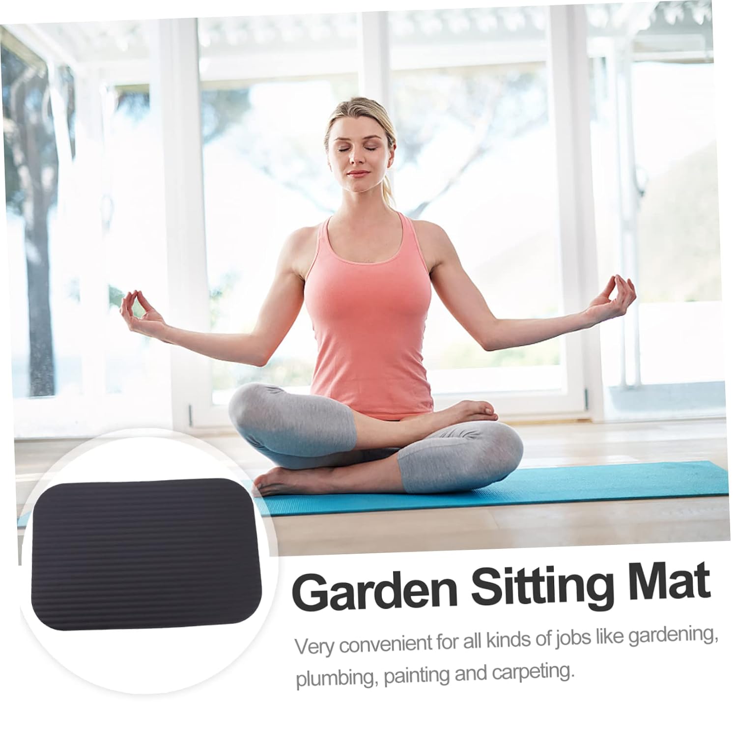 Sosoport 2pcs Comfort Kneeling Mat Garden Kneeler Cushion for Yoga Camping and Housework Activities Nbr Material and Knee - Image 2