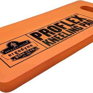 Ergodyne ProFlex 375 Kneeling Pad, Foam Knee Cushion, Water Resistant Kneeling Mat, 8" x 18" x 1,Orange, Compact