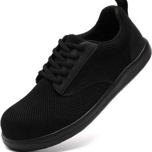 Steel Toe Shoes for Men Work Safety Non Slip Indestructible Resistant Sneakers Puncture Proof Trainers Suitable Shoes for Storehouse Construction Ergonomic Design Durable Soft Sole