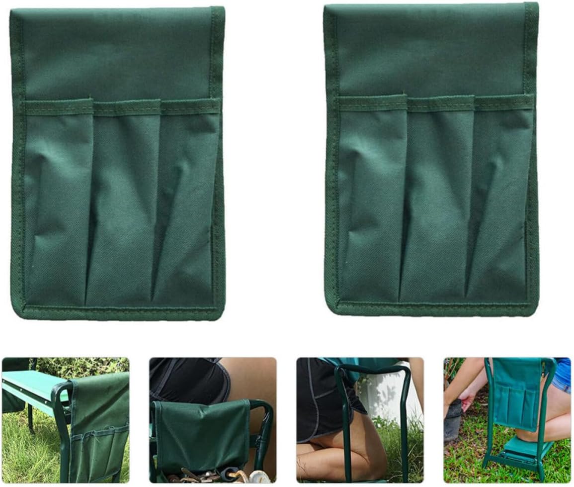 2pc Garden Kneeler Seat Tool Bag, Oxford Cloth Multi-pocket Organizer - Image 7