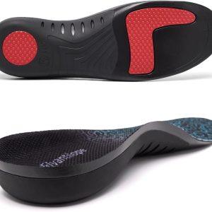 Plantar Fasciitis Insoles for Men Women, 220+ lbs Heavy Duty Support Pain Relief Orthotics, High Arch Support for Pain Relief, Flat Feet Orthotic Insert, Work Boot Shoe Insole Fit for Standing All Day