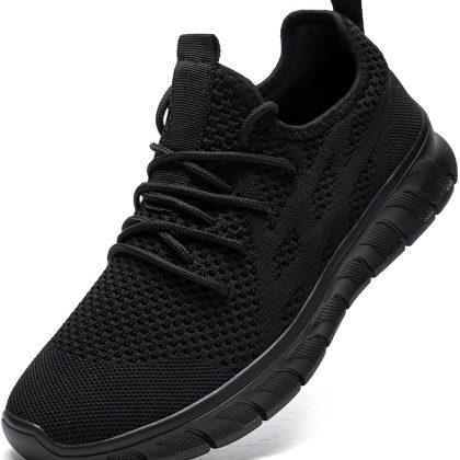 DLWKIPV Men’s Running Shoes Road Walking Breathable Athletic Sneakers