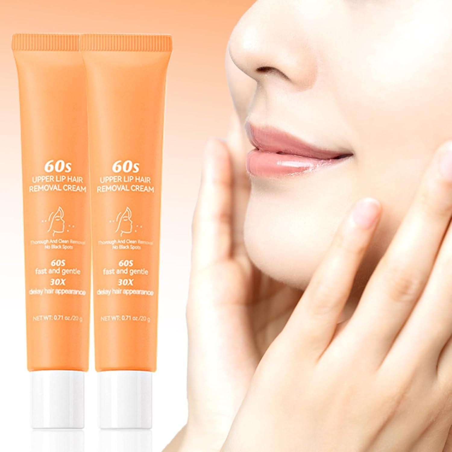 3PCS Facial Hair Remover Cream for Women, Gentle Fast-Acting Formula, Upper Lip Hair Removal Cream for Body Face Lips - Image 7