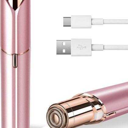 Flawless Facial Hair Remover for Women Painless Face Shaver -Mini Hair Remover, Electric Razor Shaver Portable Bikini Epilator for Lips, Chin, Armpit, Peach Fuzz, Fingers