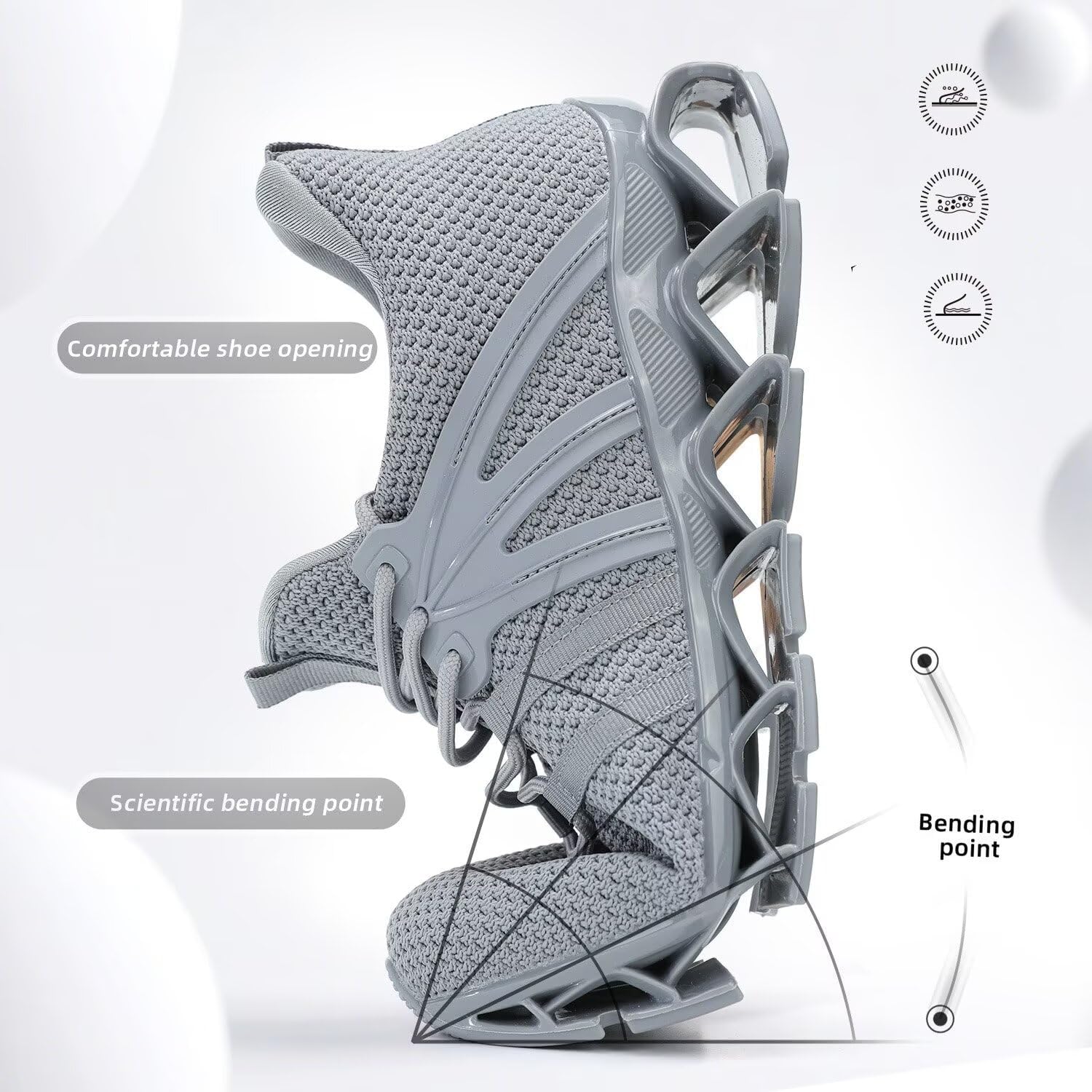 Mens Walking Shoes Blade Tennis Casual Fashion Running Sneakers Comfort Non Slip Workout Sport Athletic Trainers - Image 4