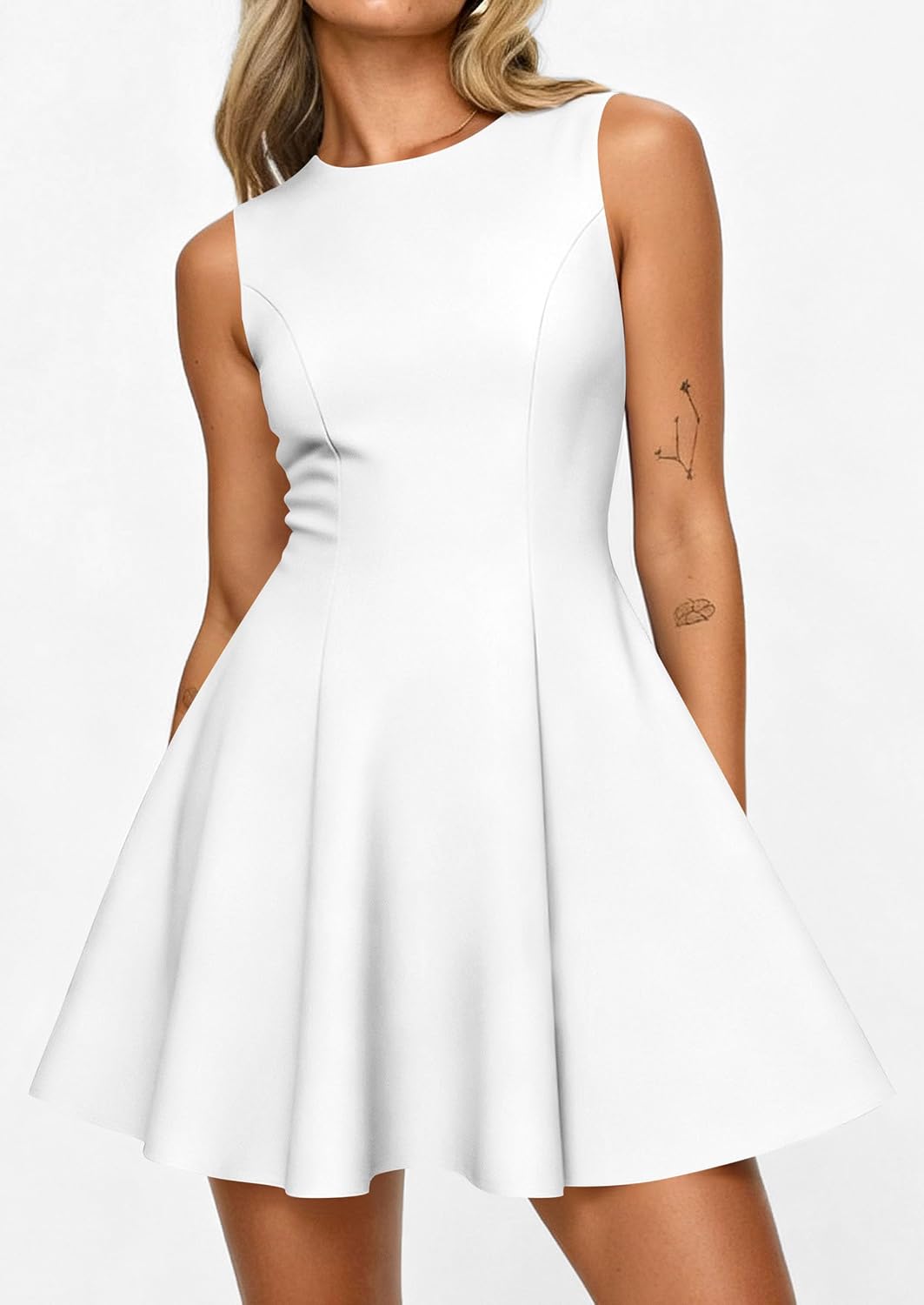 PRETTYGARDEN Women's Formal Boat Neck A Line Mini Dress - Image 2