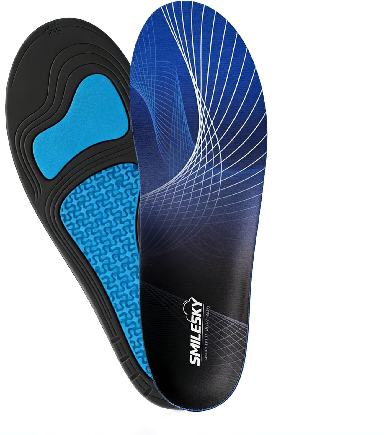 Gel Insoles for Men Women Standing All Day Superior Comfort with Massaging Gel Technology, Relieves Tired Achy Feet & Legs, Inserts for Work Boots & Sneakers(Trim to Fit)