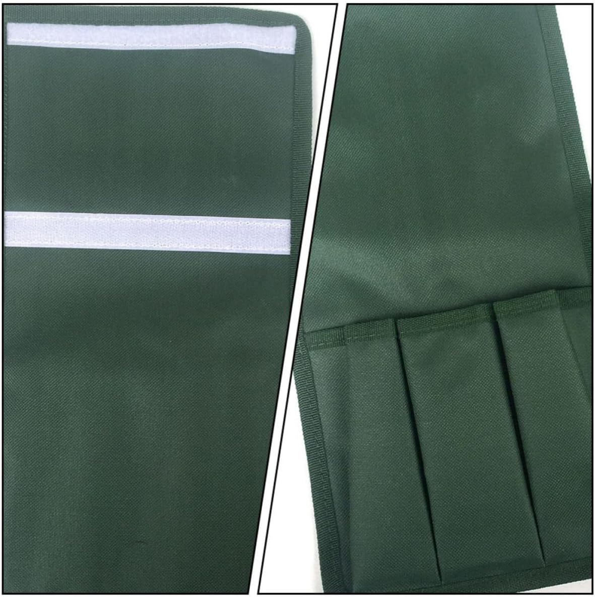 2pc Garden Kneeler Seat Bag, Green Oxford Cloth Tool Storage Attachment - Image 7
