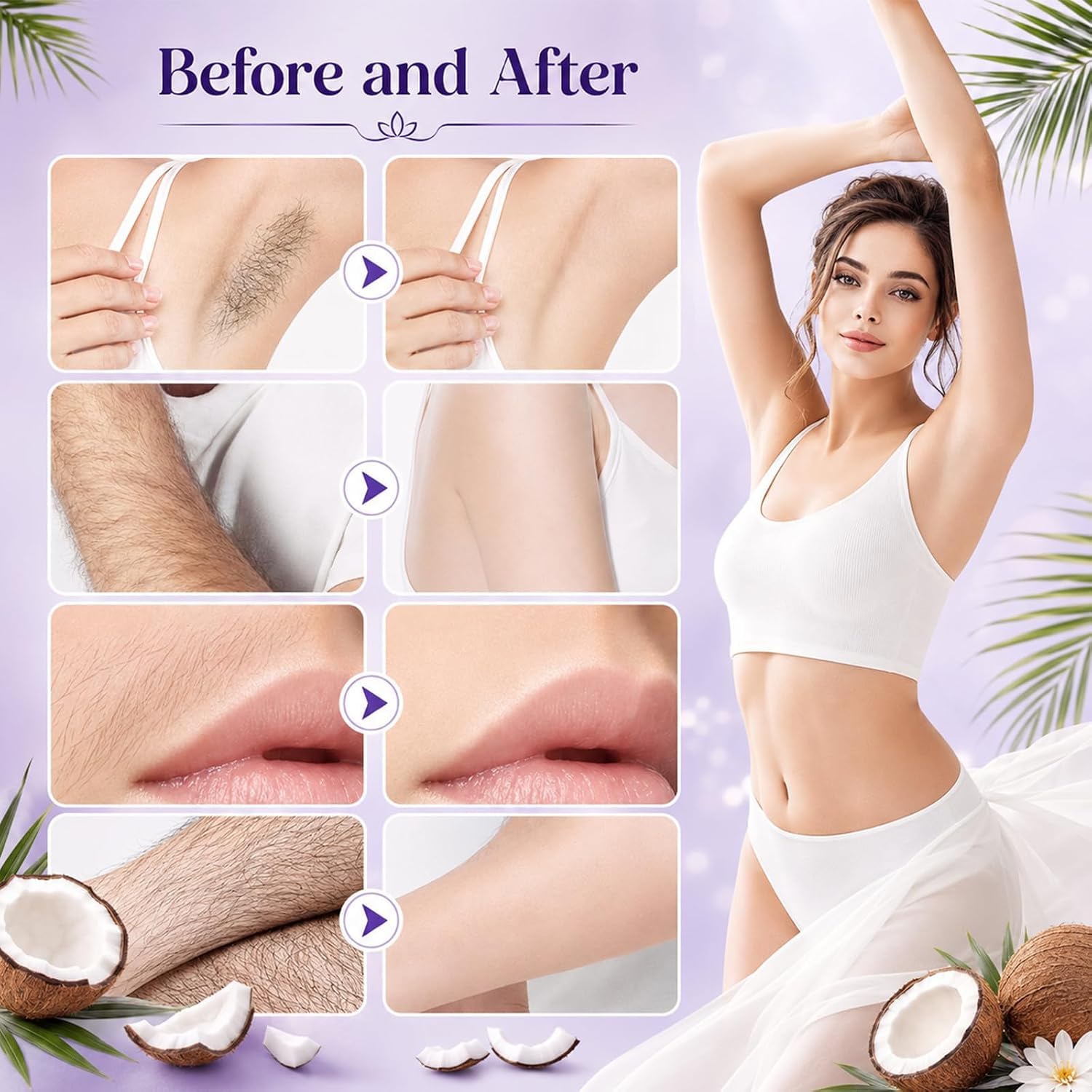 Facial Hair Removal Cream for Women, 2PCS - Image 7