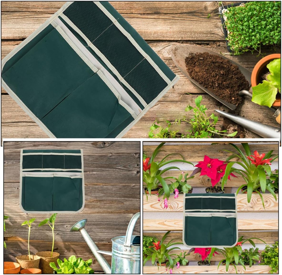 2pcs Garden Kneeler with Side Pockets Storage Pouch for Gardening - Image 3