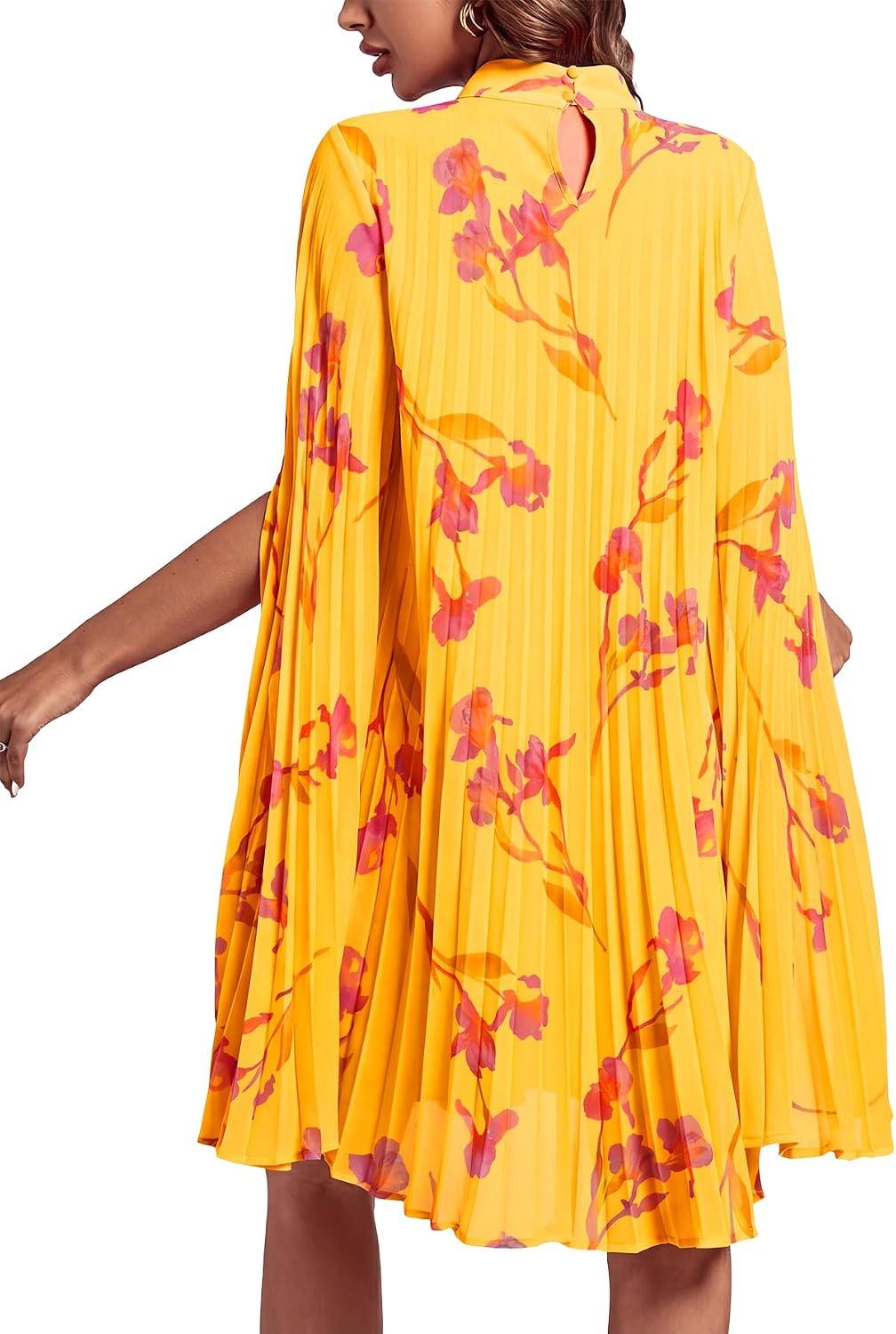 Rooscier Women's Cloak Sleeve Party Midi Dress - Image 2