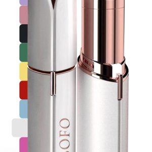 Flawless Facial Hair Removal for Women - Electric Razor Device, Small Dermaplaning Remover Tools Finishing Epilator Trimmer Face Dermaplane Shavers Beauty Gadgets Accessories by VISOFO (Coral)