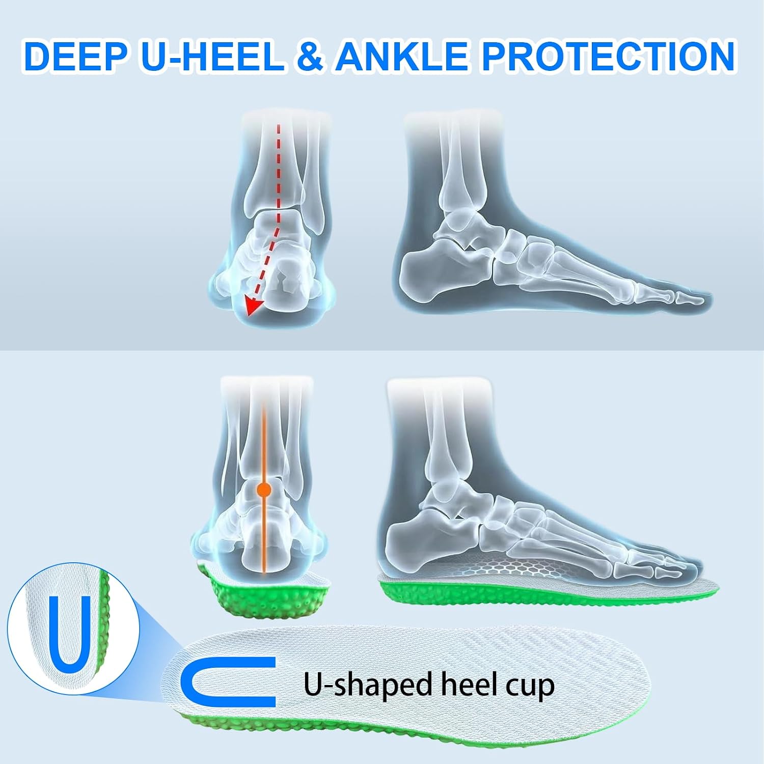 2026 New 4D Cloud Steppers Insoles for Men & Women,Breathable Massage Shoe Inserts,Memory Foam Cushioning Insoles,Shock Absorption & Foot Pain Relief for Plantar Fasciitis(M 10.5-11 / W 12-12.5 290mm) - Image 3
