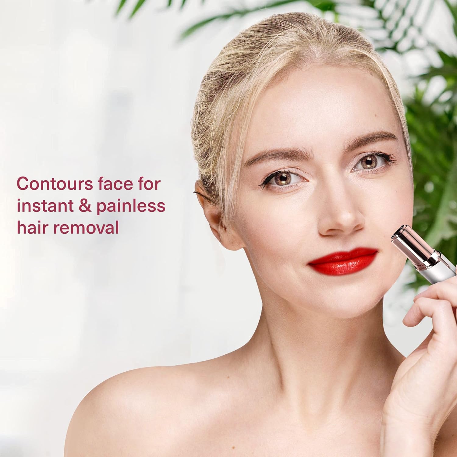 Flawless Facial Hair Removal for Women - Electric Razor Device, Small Dermaplaning Remover Tools Finishing Epilator Trimmer Face Dermaplane Shavers Beauty Gadgets Accessories by VISOFO (Coral) - Image 3