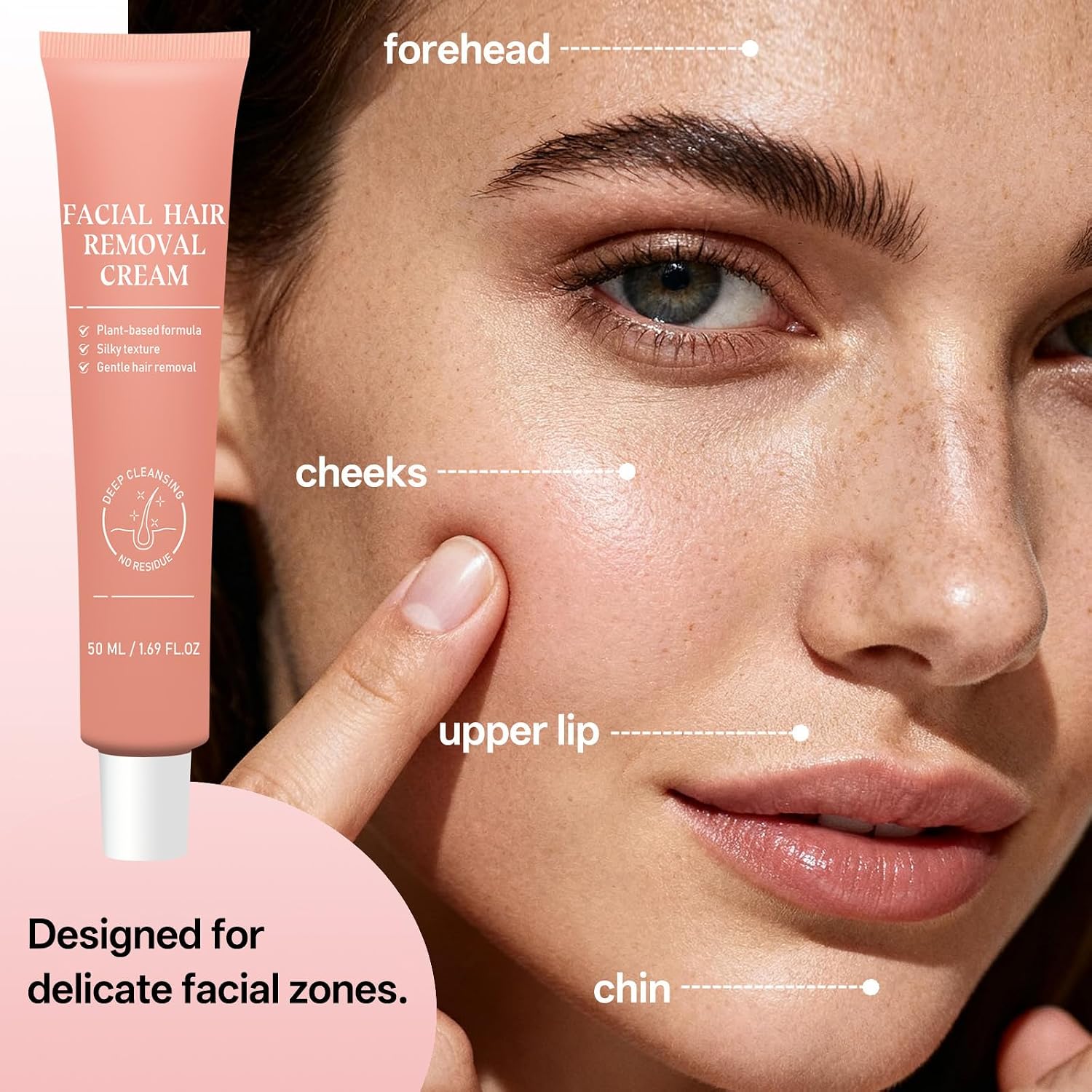 Facial Hair Removal Cream for Women, Painless & Gentle, Zero Dark Spots - Image 6
