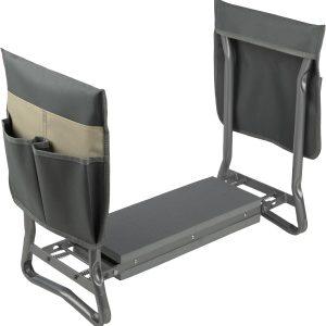 Pure Garden 2-in-1 Foldable Garden Kneeler and Seat, Gray