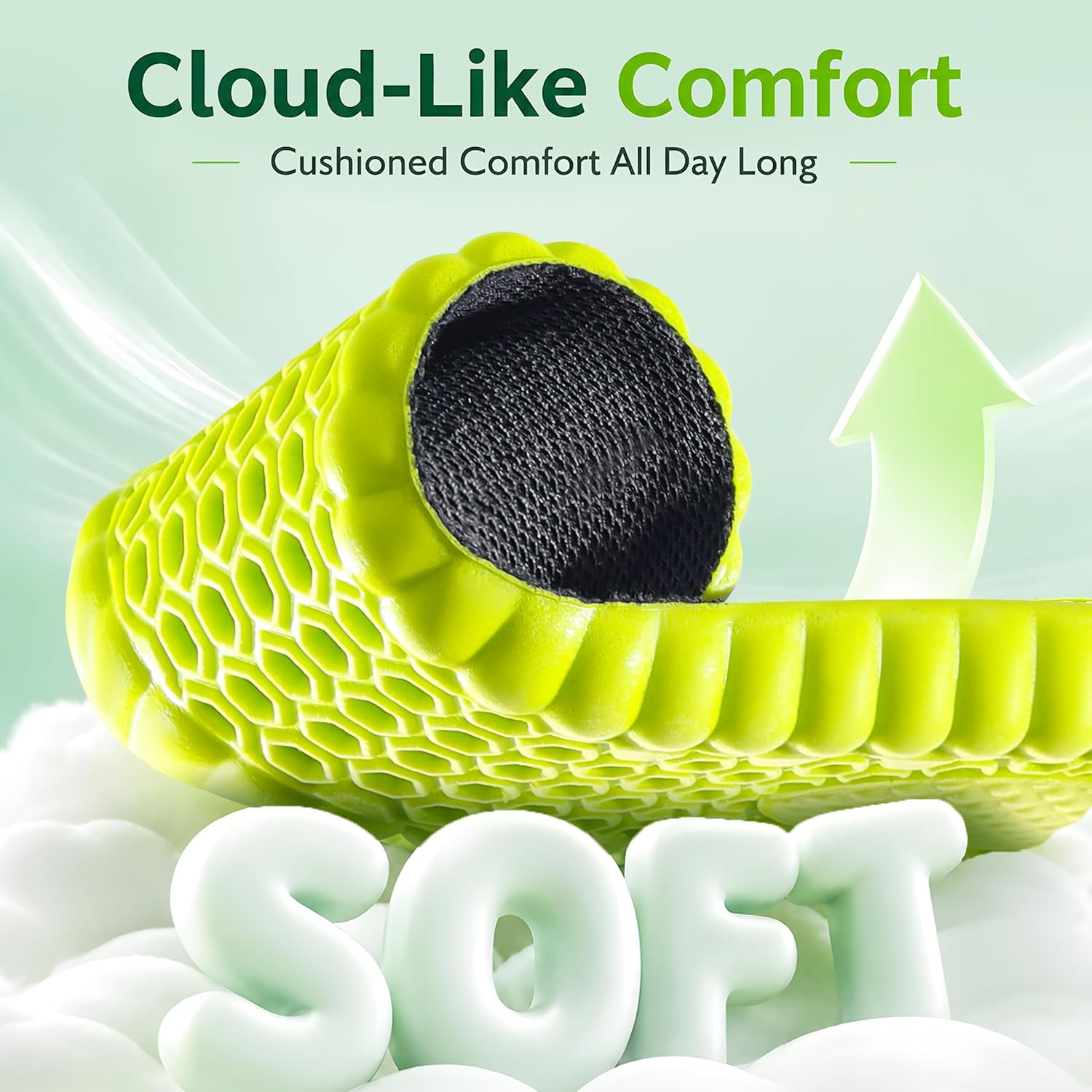 4D Cloud Anti Fatigue Memory Foam Shoe Inserts Men Women, Cushion Insoles - Image 9