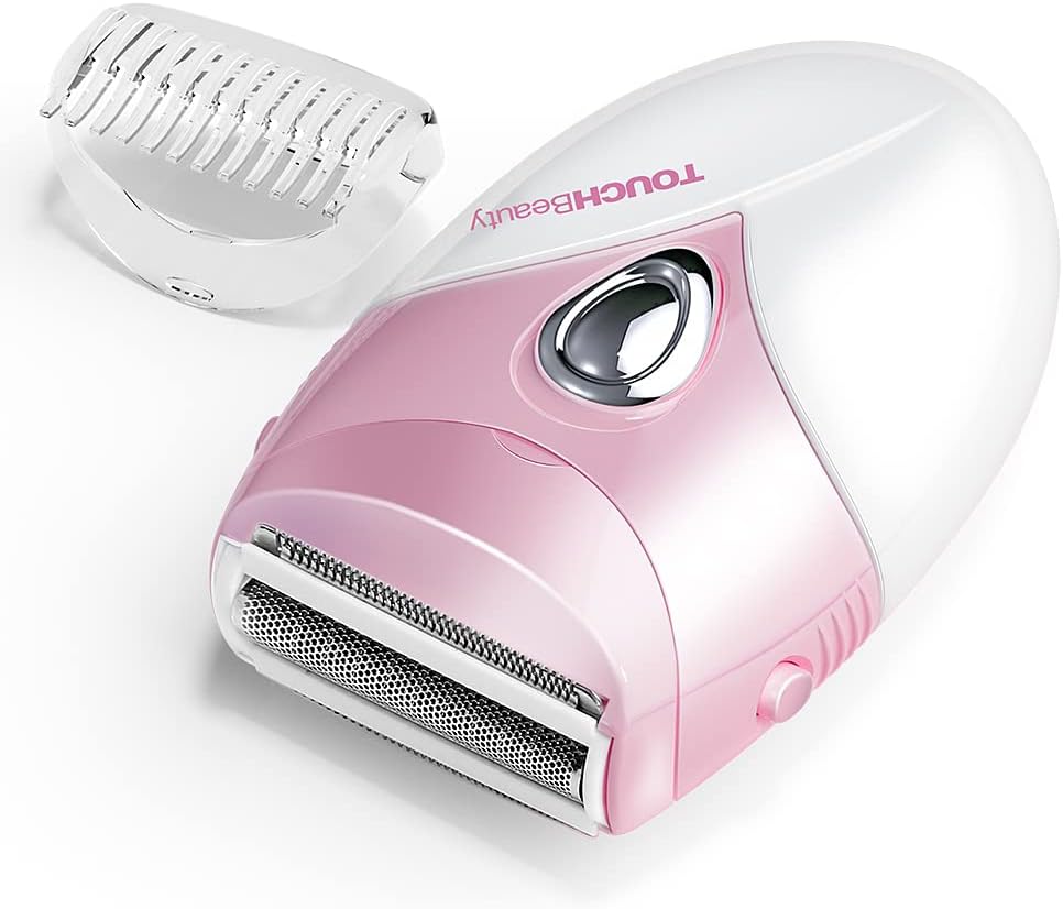 TOUCHBeauty Electric Shaver for Women, Painless Bikini Trimmer with 3-Blade System, Wet/Dry Cordless Foil Razor for Facial, Leg, Underarm & Body Hair, Battery-Powered, Gifts for Women, Pink - Image 2