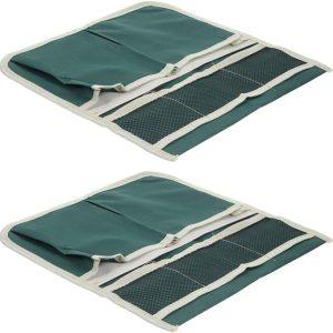 2pcs Garden Kneeler and Seat Tool Storage Bag with Side Pockets
