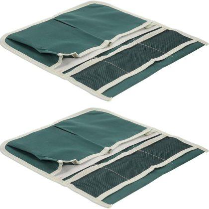 2pcs Garden Kneeler and Seat Tool Storage Bag with Side Pockets