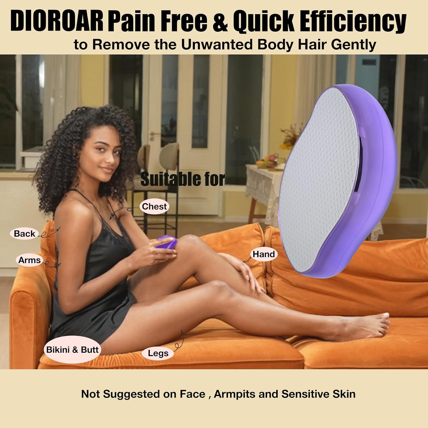 Crystal Hair Remover,Painless Reusable Hair Removal for Women & Men - Image 4